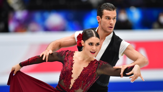 Laurence Fournier Beaudry and Nikolaj Sorensen, ISU)/ISU via Getty Images Laurence Fournier Beaudry and Nikolaj Sorensen