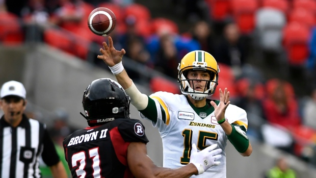 Logan Kilgore (15) and Kevin Brown II (31), The Canadian Press Logan Kilgore (15) and Kevin Brown II (31)