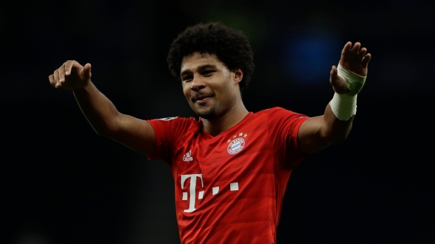 Serge Gnabry, The Canadian Press Serge Gnabry