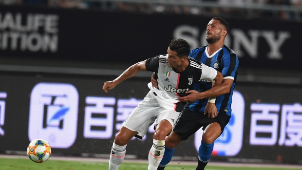 Cristiano Ronaldo and Danilo D'Ambrosio