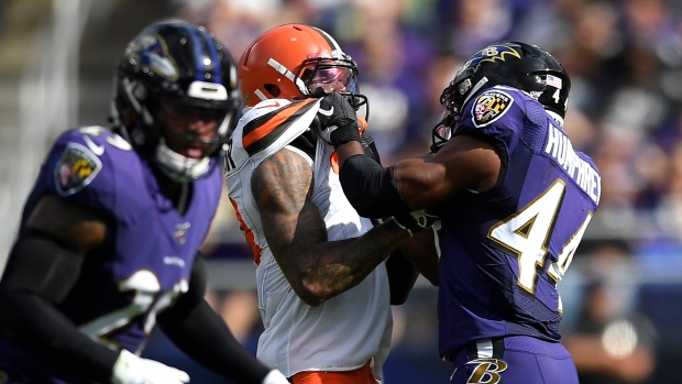 Odell Beckham Jr. Marlon Humphrey, The Canadian Press Odell Beckham Jr. Marlon Humphrey