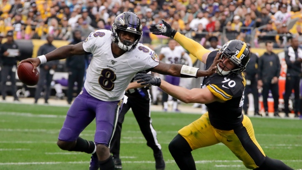 Lamar Jackson T.J. Watt, The Canadian Press Lamar Jackson T.J. Watt