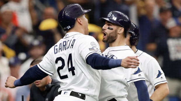 Avisail Garcia, Kevin Kiermaier, The Canadian Press Avisail Garcia, Kevin Kiermaier