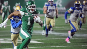 Roughriders WR Evans exits game vs. Alouettes with ankle injury