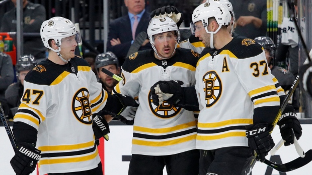 Brad Marchand, Bruins celebrate