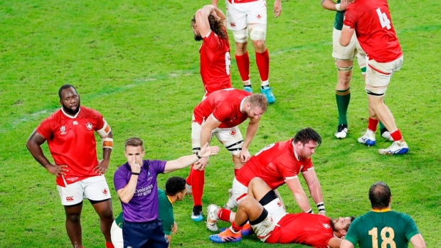 Canada loses to South Africa at Rugby World Cup, The Canadian Press Canada loses to South Africa at Rugby World Cup