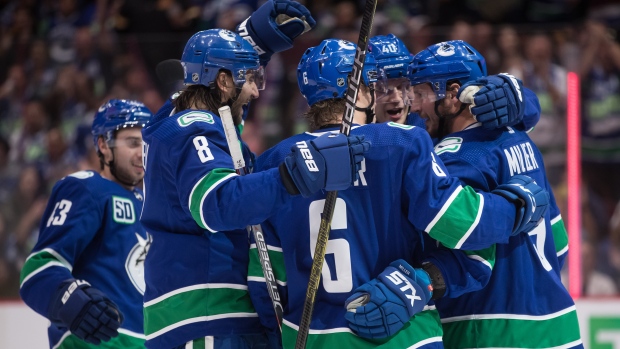 Vancouver Canucks celebrate