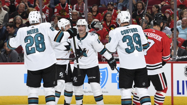 San Jose Sharks celebrate 