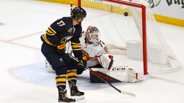 Casey Mittelstadt and Sergei Bobrovsky, The Canadian Press Casey Mittelstadt and Sergei Bobrovsky