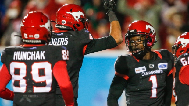 Calgary Stampeders celebrate