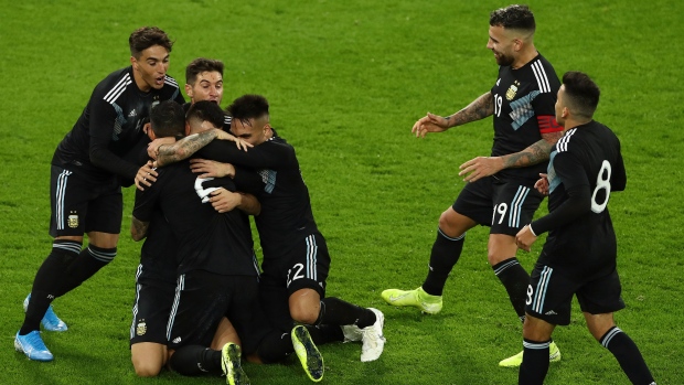 Argentina celebrates, The Canadian Press Argentina celebrates