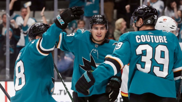 San Jose Sharks celebrate 