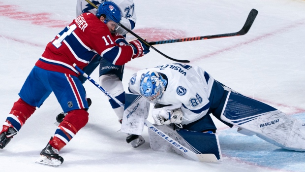 Brendan Gallagher and Andrei Vasilevskiy, The Canadian Press Brendan Gallagher and Andrei Vasilevskiy