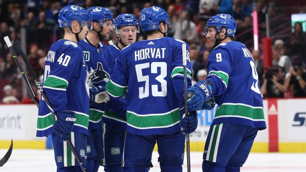 Alexander Edler Elias Pettersson Brock Boeser Bo Horvat J.T Miller, The Canadian Press Alexander Edler Elias Pettersson Brock Boeser Bo Horvat J.T Miller