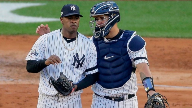 Luis Severino Gary Sanchez, The Canadian Press Luis Severino Gary Sanchez