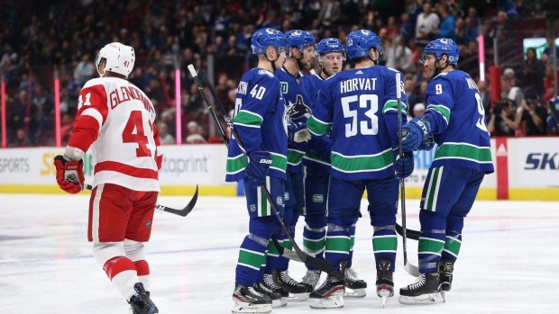 Canucks Detroit Pettersson Horvat Boeser Canucks Detroit Pettersson Horvat Boeser