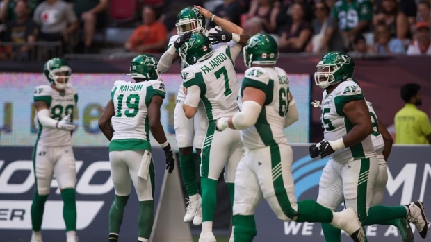 Roughriders Celebrate , The Canadian Press Roughriders Celebrate