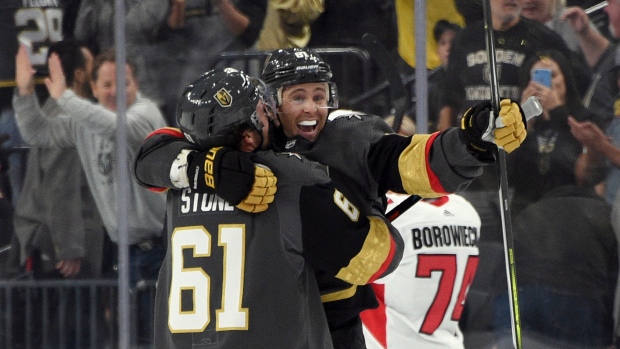 Mark Stone and Jonathan Marchessault