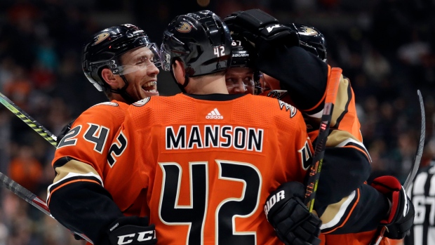 Anaheim Ducks Celebrate, The Canadian Press Anaheim Ducks Celebrate