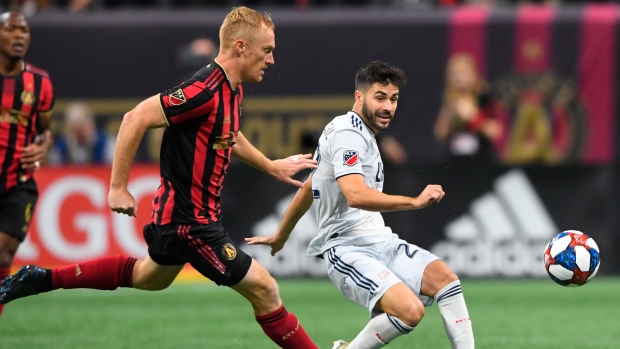 Jeff Larentowicz, left, Carles Gil, The Canadian Press Jeff Larentowicz, left, Carles Gil