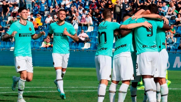 Romelu Lukaku, Inter Milan celebrate, The Canadian Press Romelu Lukaku, Inter Milan celebrate