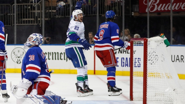 New York Rangers hold off Canucks for third straight win