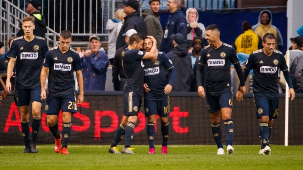 Philadelphia Union celebrate, The Canadian Press Philadelphia Union celebrate