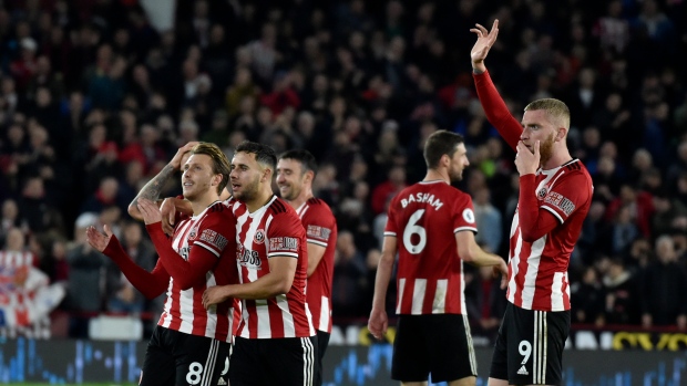 Sheffield United Celebrates , The Canadian Press Sheffield United Celebrates