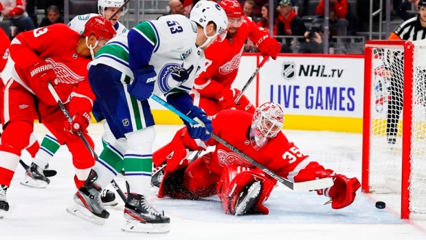 Horvat scores 3 in 3rd, Canucks rally past Red Wings 5-2 Article Image 0, The Canadian Press Horvat scores 3 in 3rd, Canucks rally past Red Wings 5-2 Article Image 0