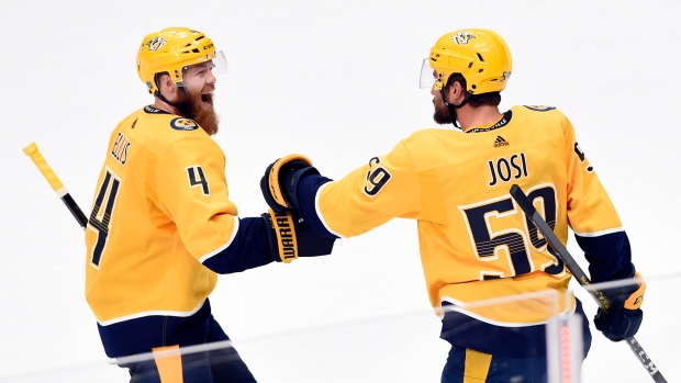 Ryan Ellis and Roman Josi 