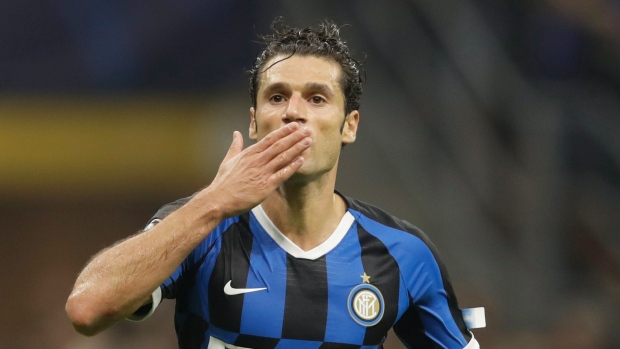Inter Milan's Antonio Candreva