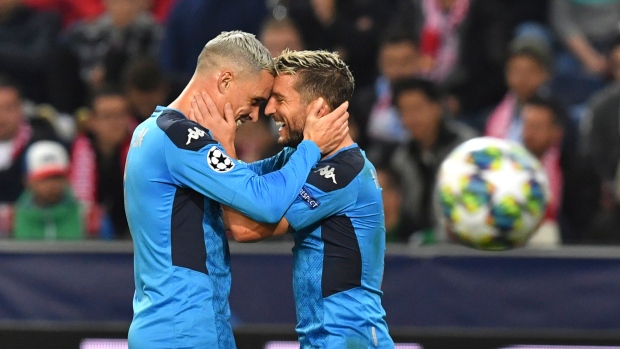 Dries Mertens and Jose Callejon, The Canadian Press Dries Mertens and Jose Callejon