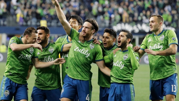 Seattle Sounders celebrate