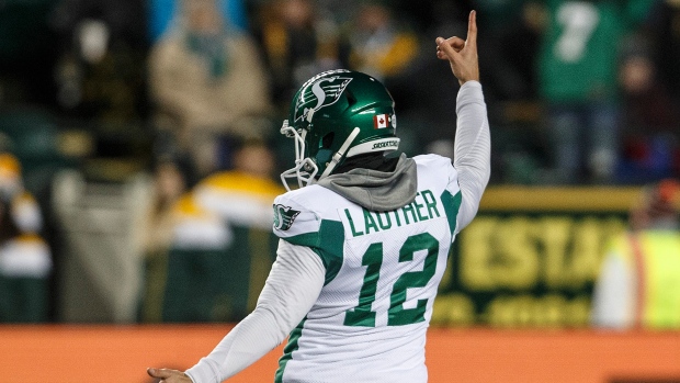 Saskatchewan Roughriders' Brett Lauther 