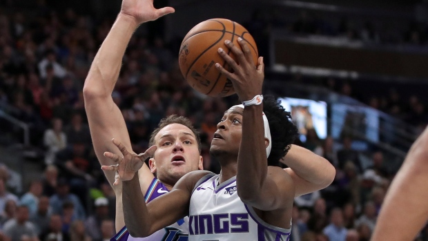 De'Aaron Fox and Bojan Bogdanovic, The Canadian Press De'Aaron Fox and Bojan Bogdanovic