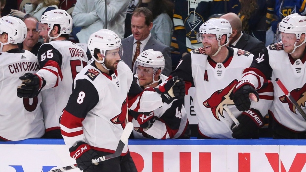 Keller strikes in overtime, Coyotes rally late for win over Red Wings