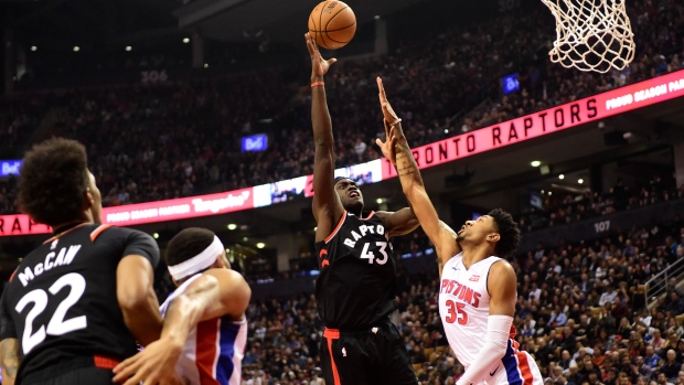 Pascal Siakam, Christian Wood , The Canadian Press Pascal Siakam, Christian Wood