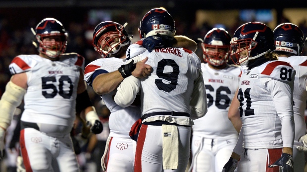 Montreal Alouettes, The Canadian Press Montreal Alouettes