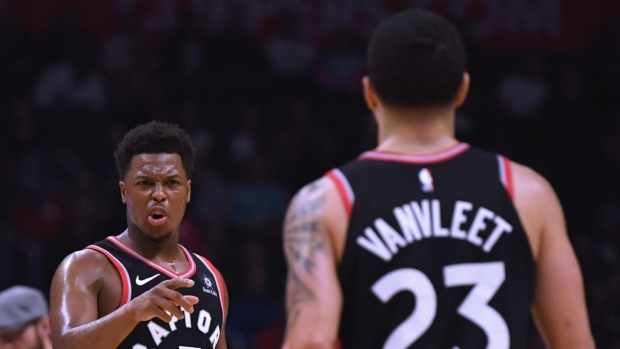 Kyle Lowry and Fred VanVleet 