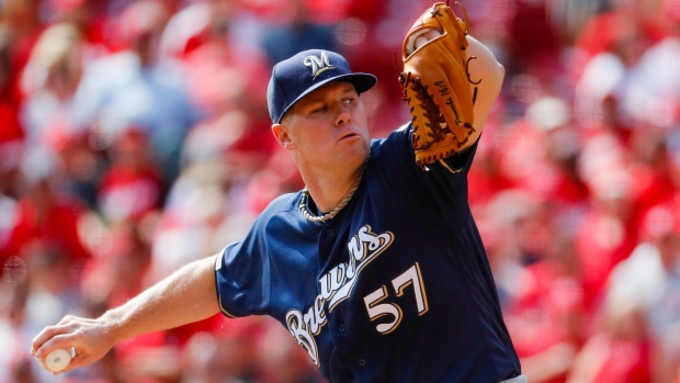 New Blue Jays right-hander Chase Anderson, The Canadian Press New Blue Jays right-hander Chase Anderson