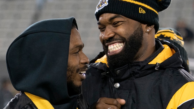 Brandon Banks, left, and Simoni Lawrence, The Canadian Press Brandon Banks, left, and Simoni Lawrence