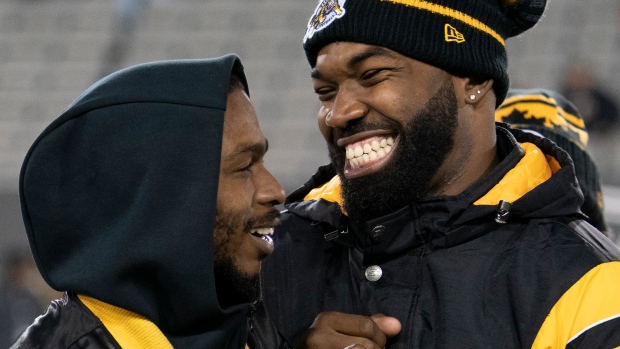 Brandon Banks, left, and Simoni Lawrence