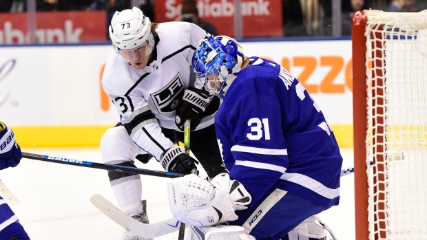 Tyler Toffoli and Frederik Andersen