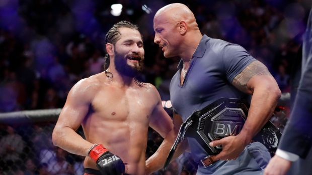 Jorge Masvidal Dwayne The Rock Johnson, The Canadian Press Jorge Masvidal Dwayne The Rock Johnson