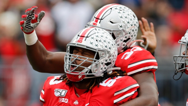 Ohio State celebrates, The Canadian Press Ohio State celebrates