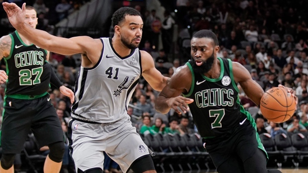 Jaylen Brown and Trey Lyles Jaylen Brown and Trey Lyles