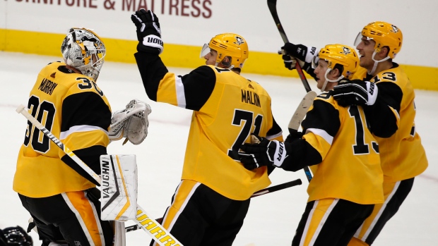 Pittsburgh Penguins celebrate, The Canadian Press Pittsburgh Penguins celebrate