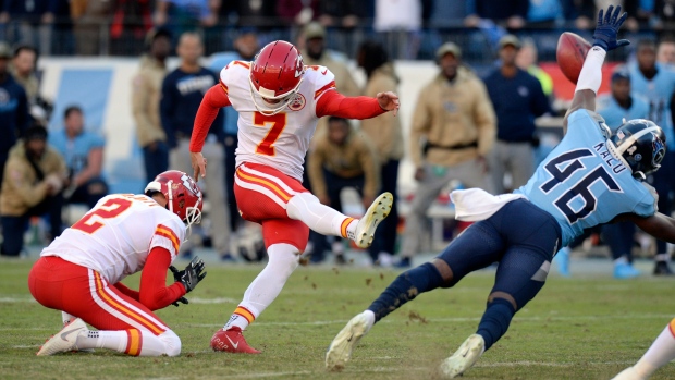 Harrison Butker, The Canadian Press Harrison Butker