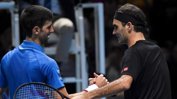 Novak Djokovic and Roger Federer