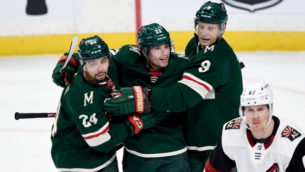 Matt Dumba Mikko Koivu Kevin Fiala, The Canadian Press Matt Dumba Mikko Koivu Kevin Fiala
